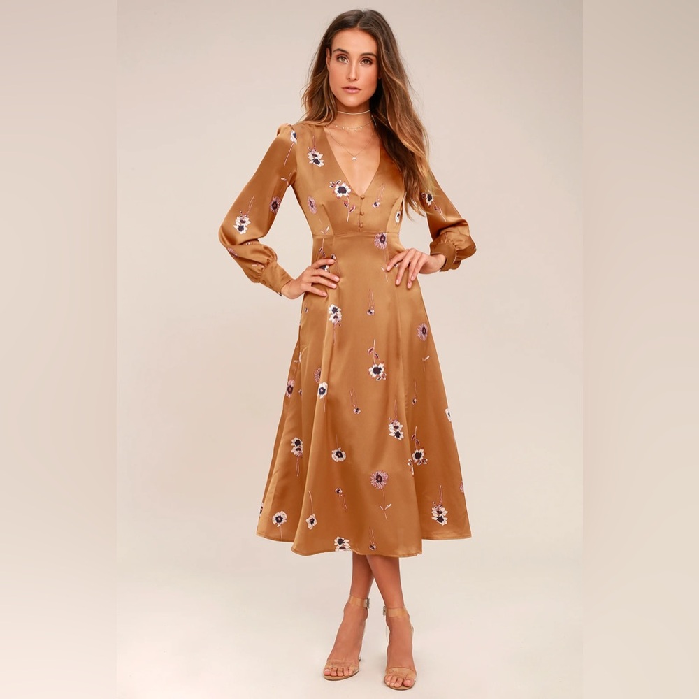 ASTR the Label Jewel Floral Print Dress